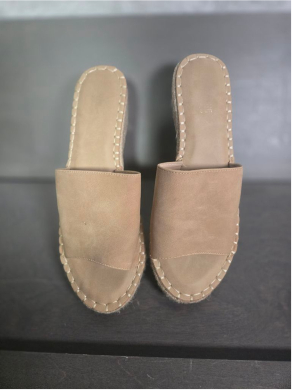 Women's Catherine Malandrino Beige Espadrille Wedge Sandals Size 8